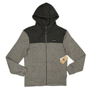 Quicksilver Full Zip Colorblock Soft Touch w/Pockets Hooded Men's Sweatshirt NWT
